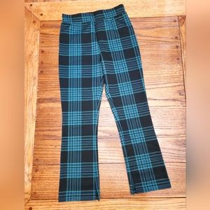 Plaid flair pants